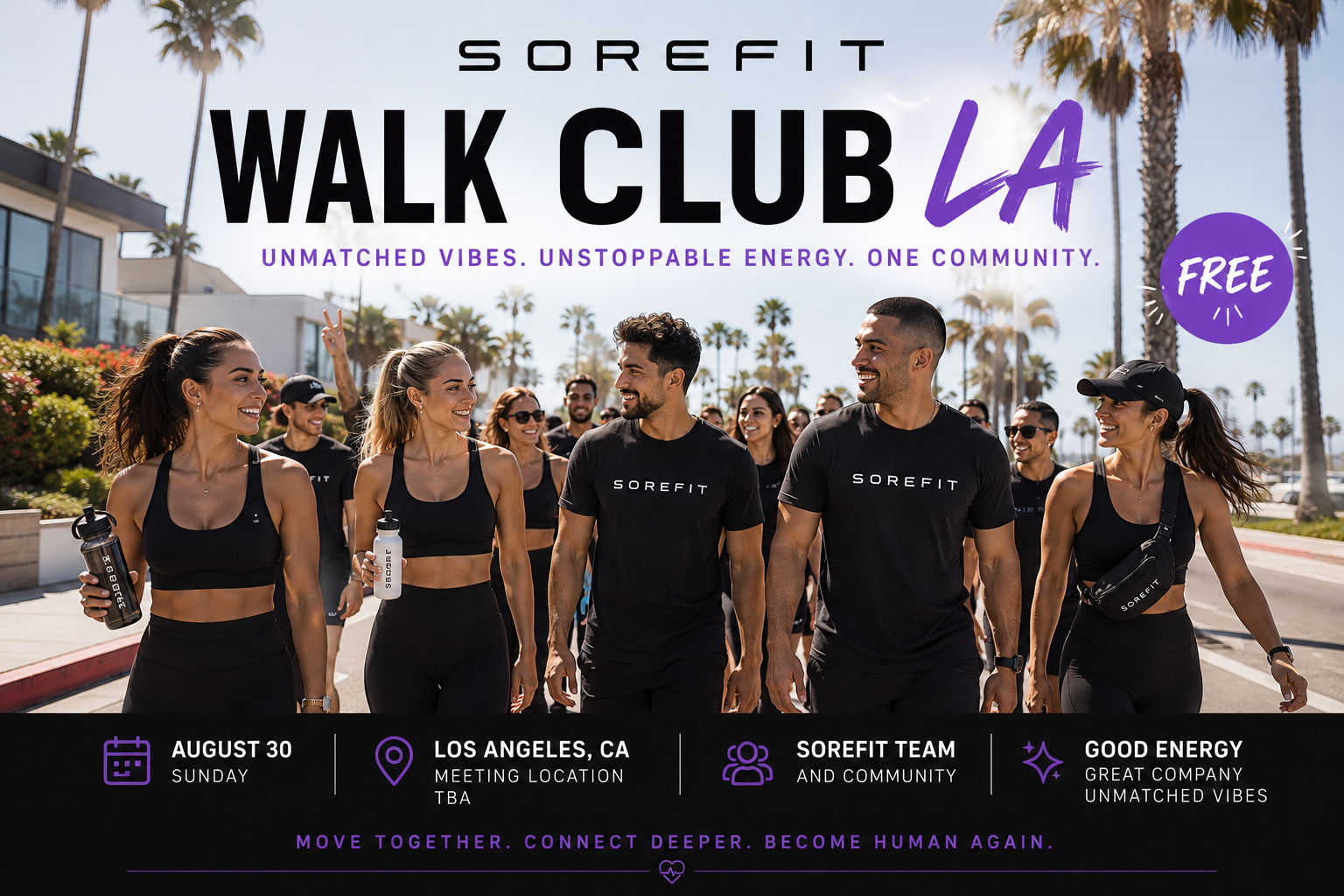 SoreFIT Walk Club LA Pop-Up! ⟡ COMING SOON! ⟡